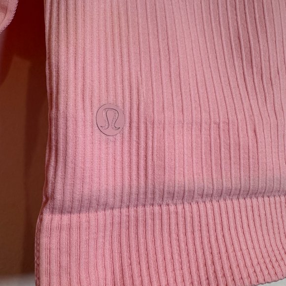 Lululemon Ebb to Street Long Sleeve Shirt Dew Pink Size 4 - Picture 3 of 4